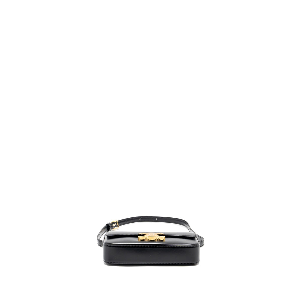 celine-triomphe-shoulder-bag-calfskin-black-ghw-1