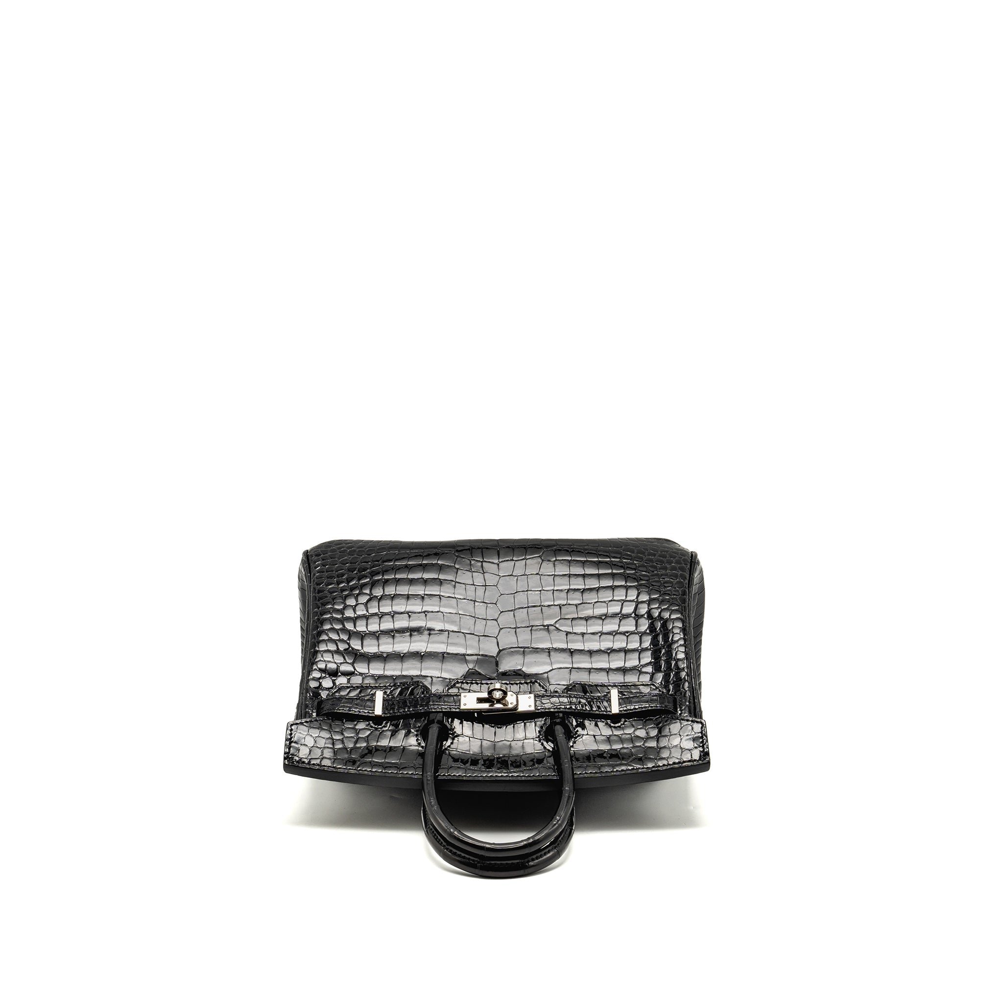 hermes-birkin-25-shiny-crocodile-porosus-black-shw-stamp-z
