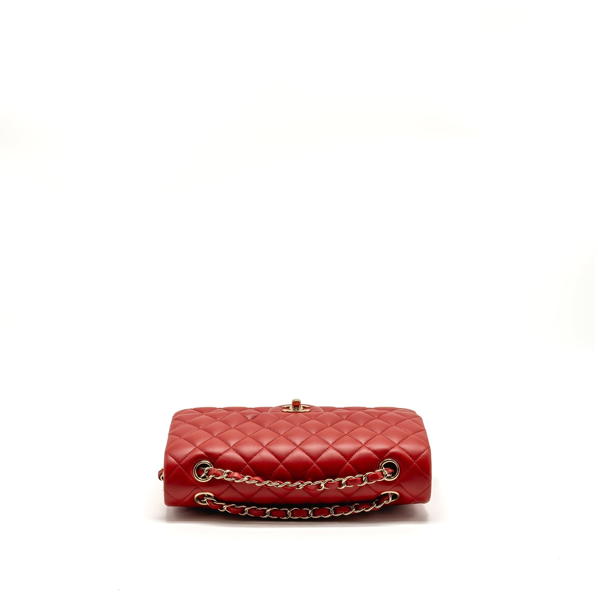 chanel-medium-classic-double-flap-bag-lambskin-red-lghw