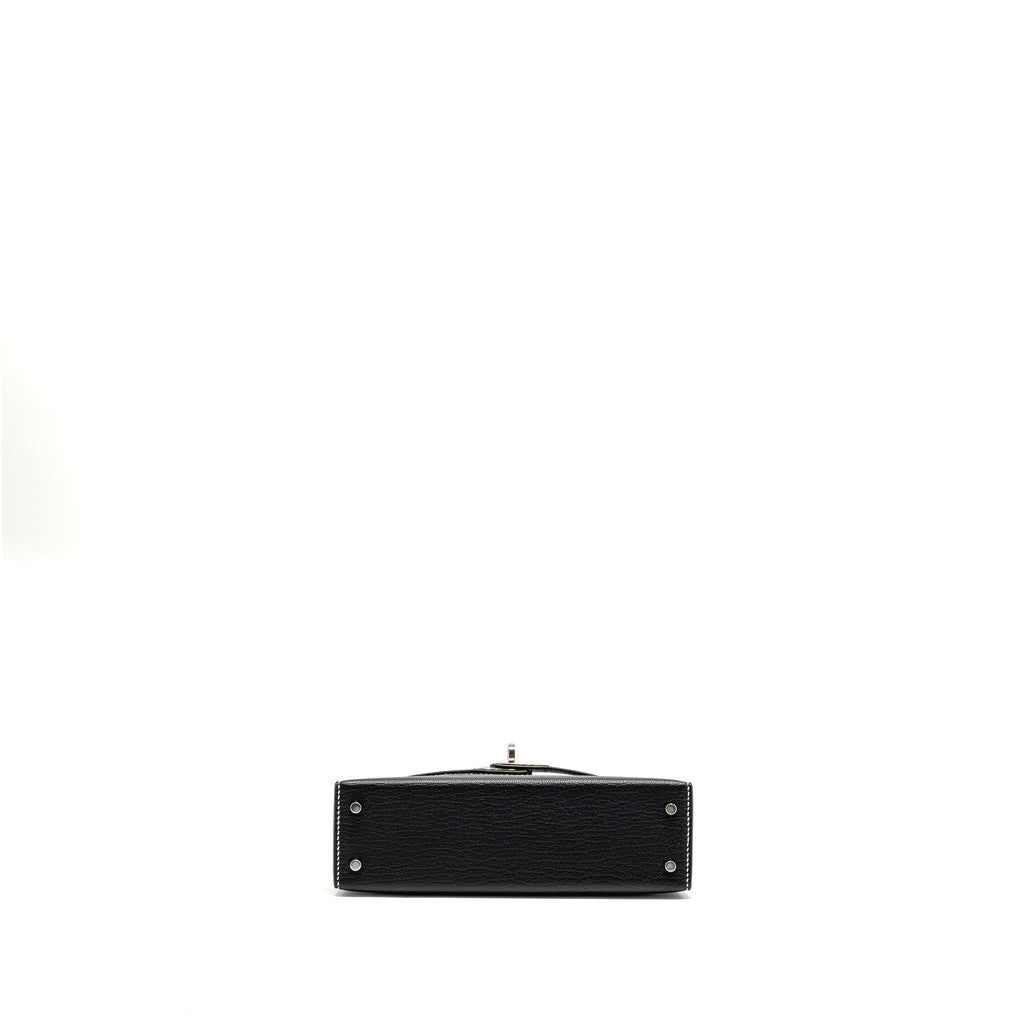 hermes-mini-kelly-ii-special-order-chevre-mysore-black-gris-perle-shw-stamp-w