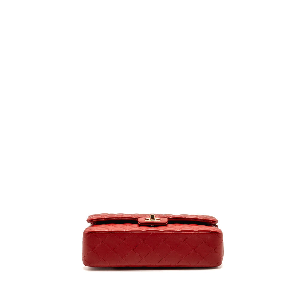 chanel-medium-classic-double-flap-bag-lambskin-red-lghw
