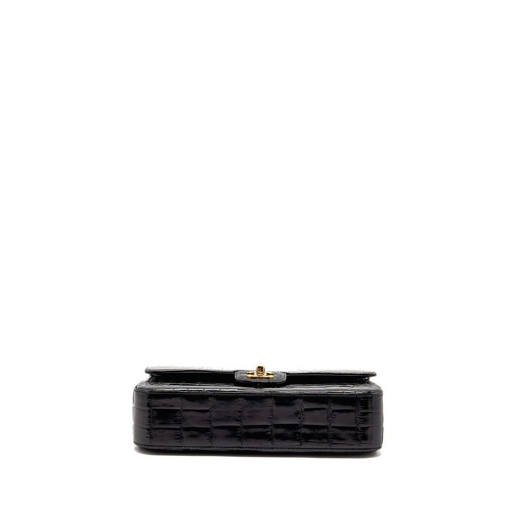 chanel-medium-classic-double-flap-bag-alligator-mississippiensis-black-ghw-copy