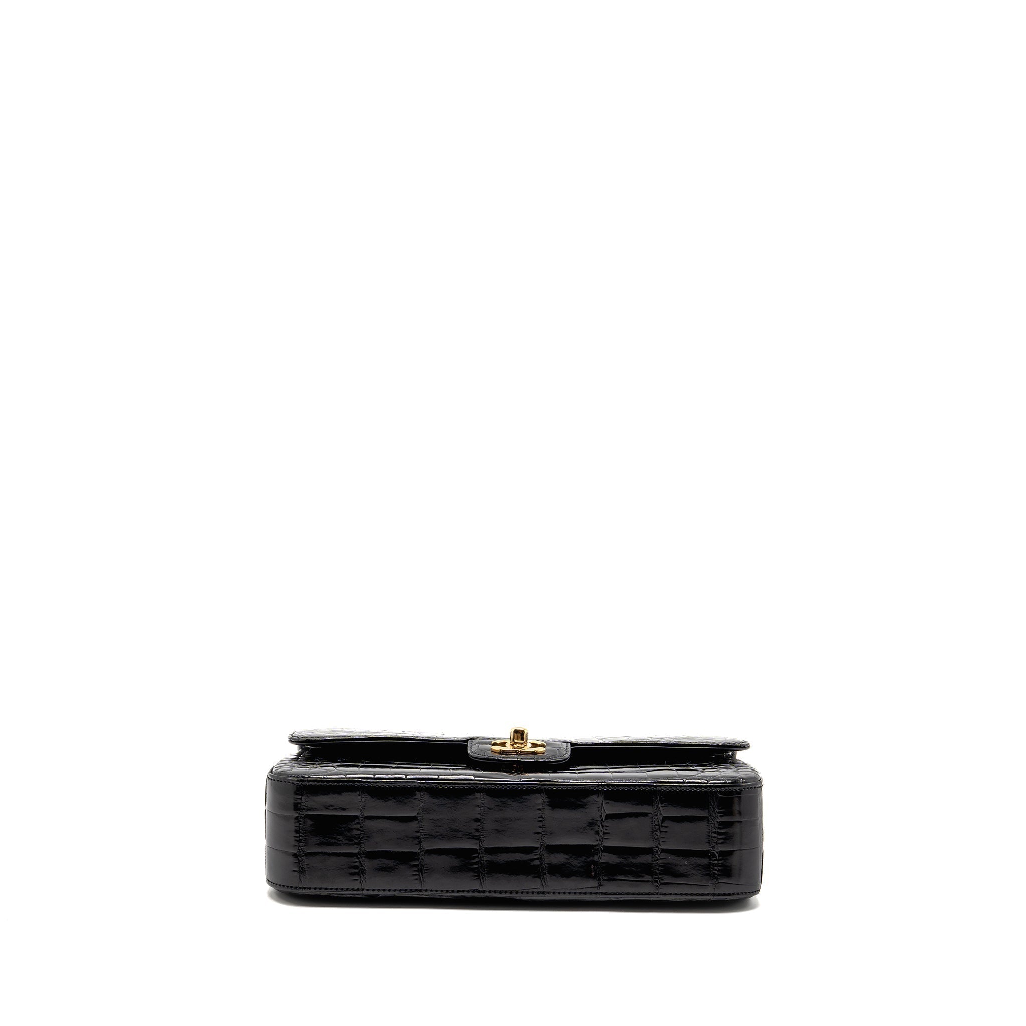 chanel-medium-classic-double-flap-bag-alligator-mississippiensis-black-ghw-copy