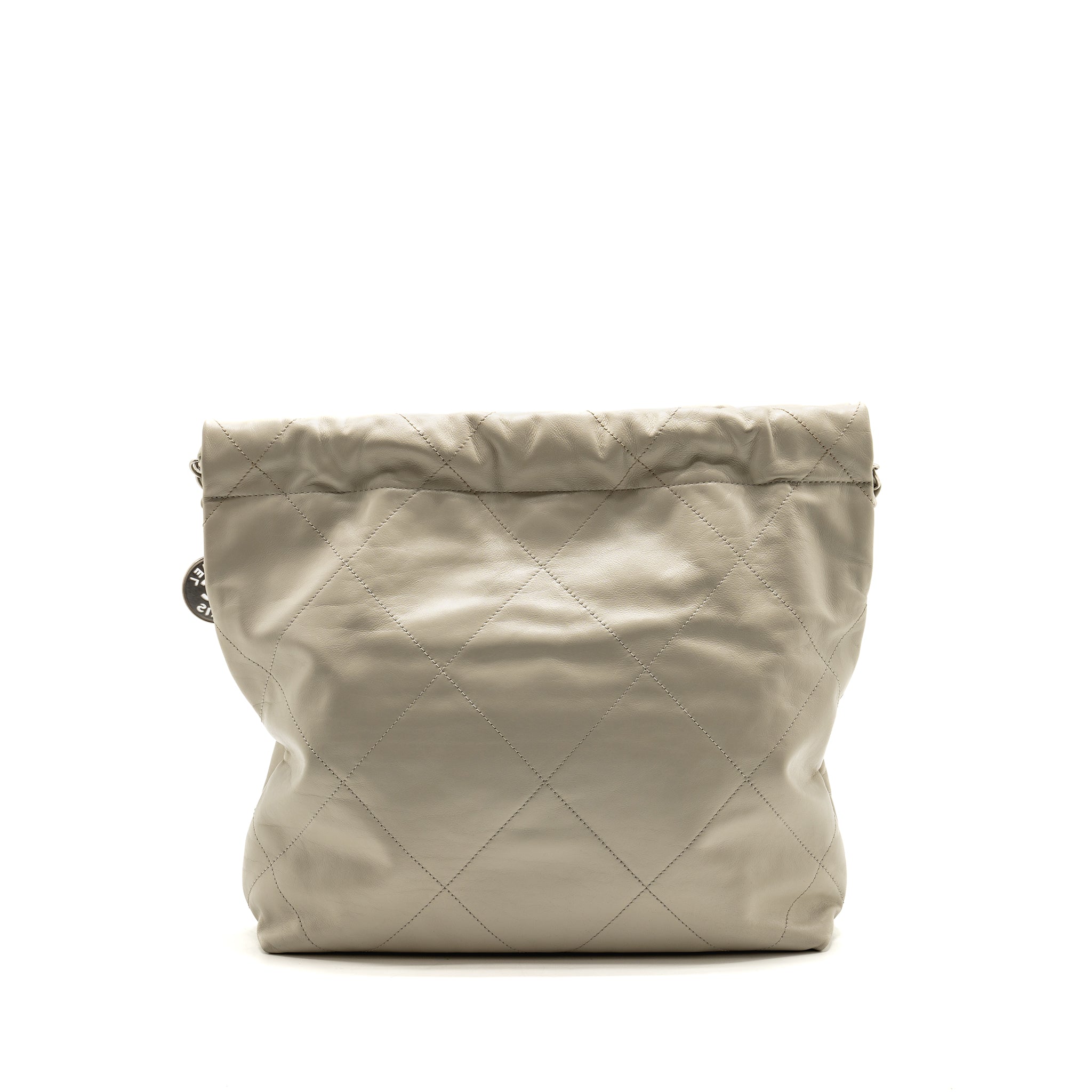 chanel-small-22-shiny-calfskin-light-grey-shw-microchip