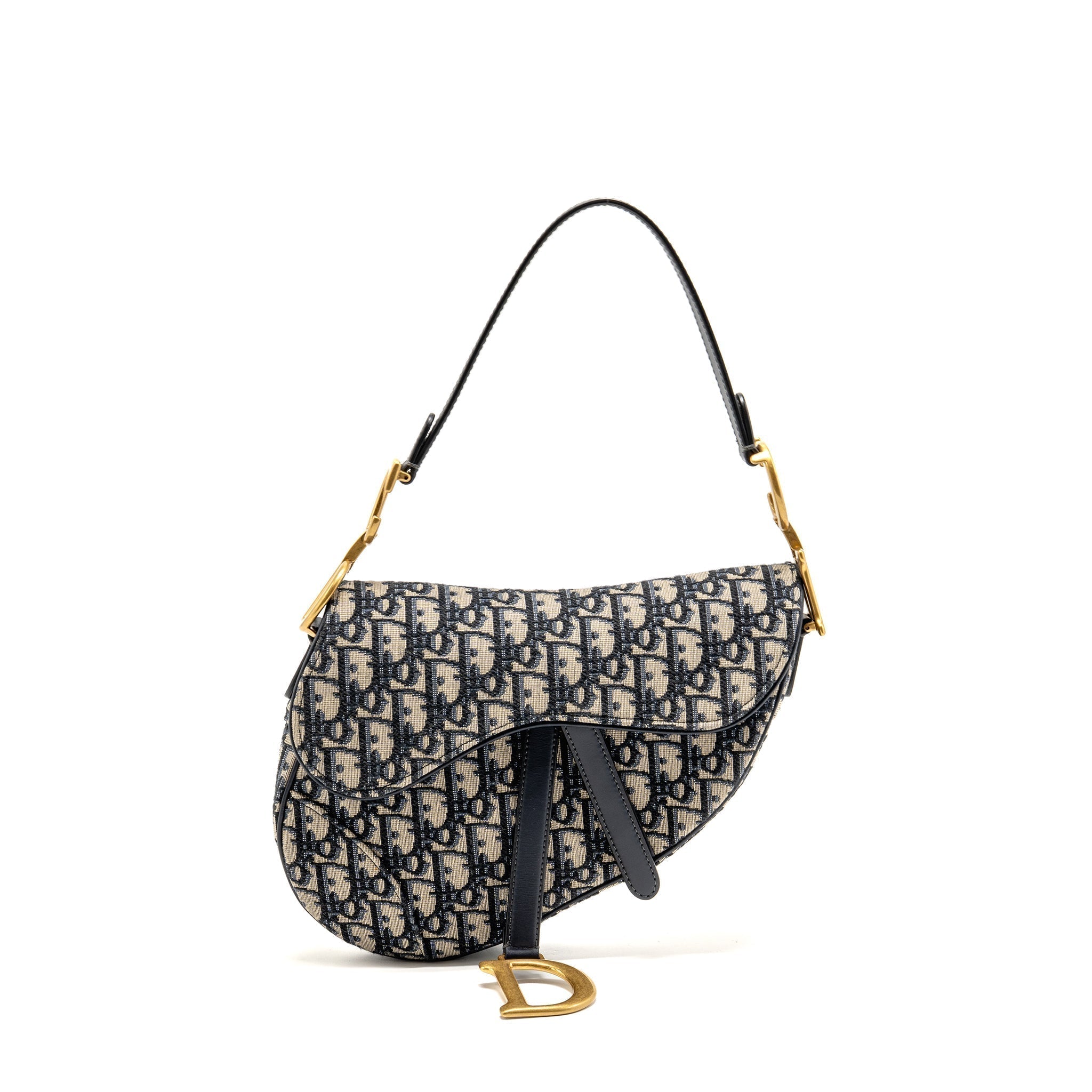 dior-medium-saddle-bag-blue-oblique-canvas-ghw-2