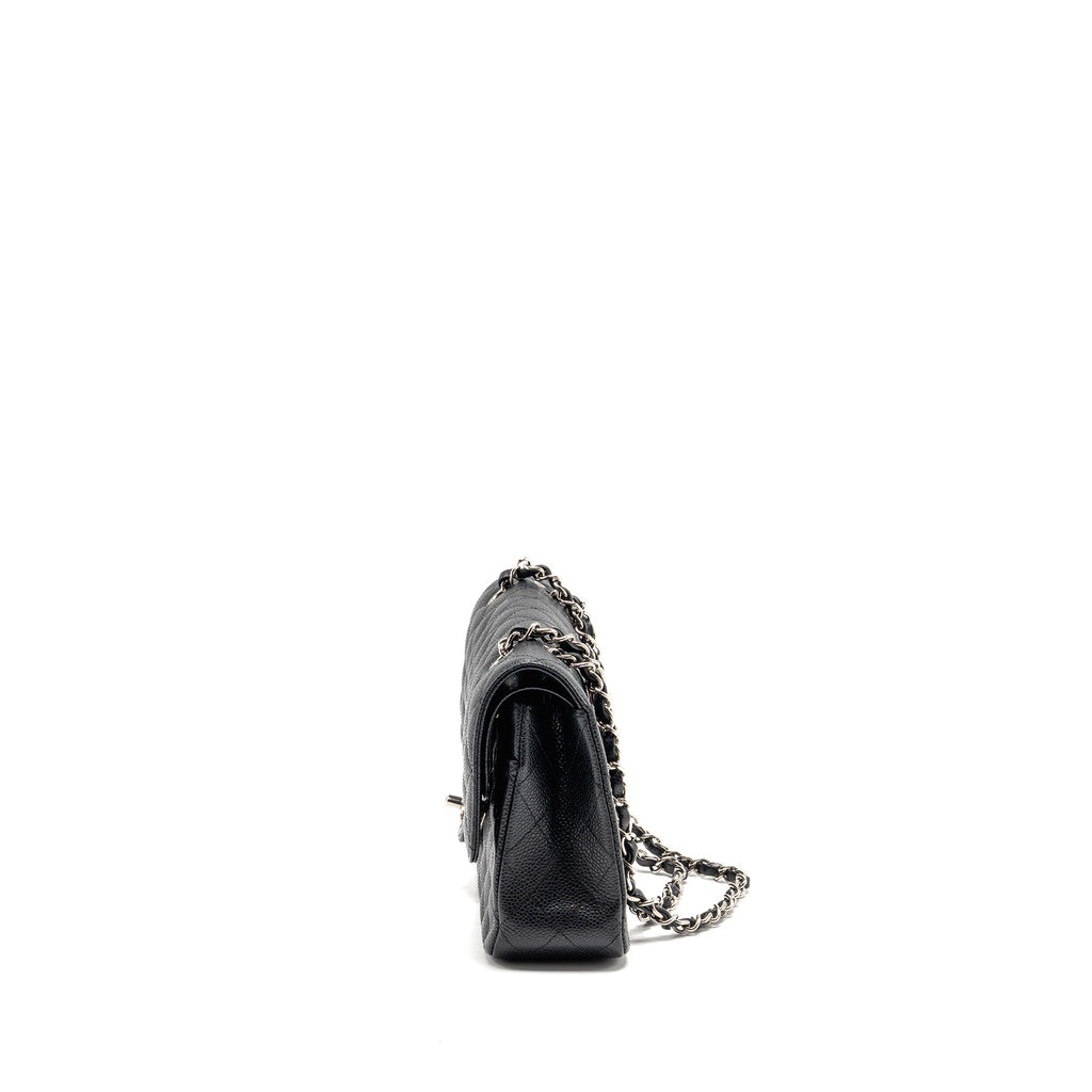 chanel-medium-classic-double-flap-bag-caviar-black-shw-13
