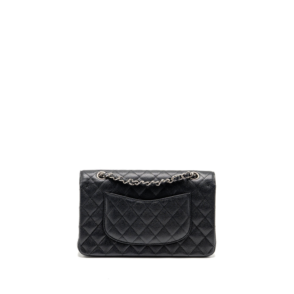 chanel-medium-classic-double-flap-bag-caviar-black-shw-13