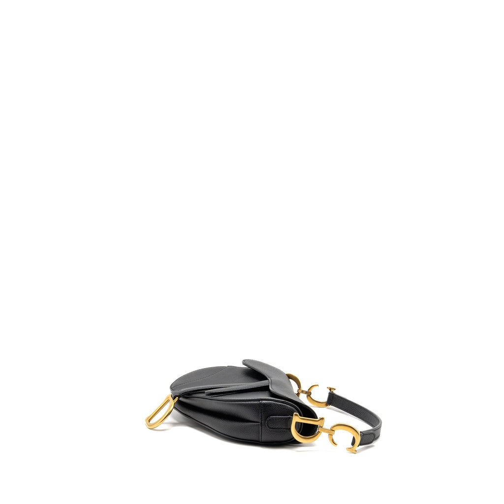 dior-mini-saddle-grained-calfskin-black-ghw