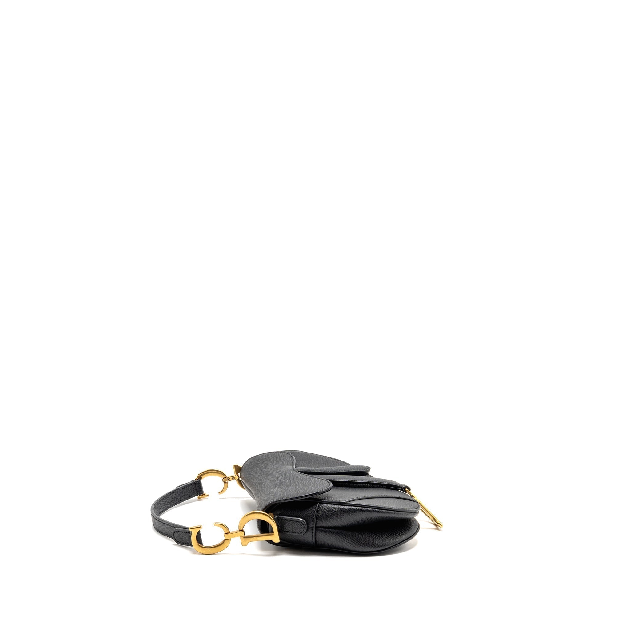dior-mini-saddle-grained-calfskin-black-ghw