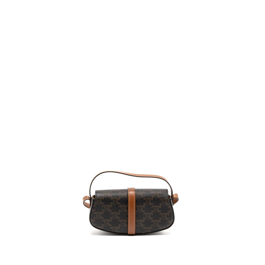 celine-clutch-on-strap-tabou-calfskin-triomphe-canvas-tan-ghw