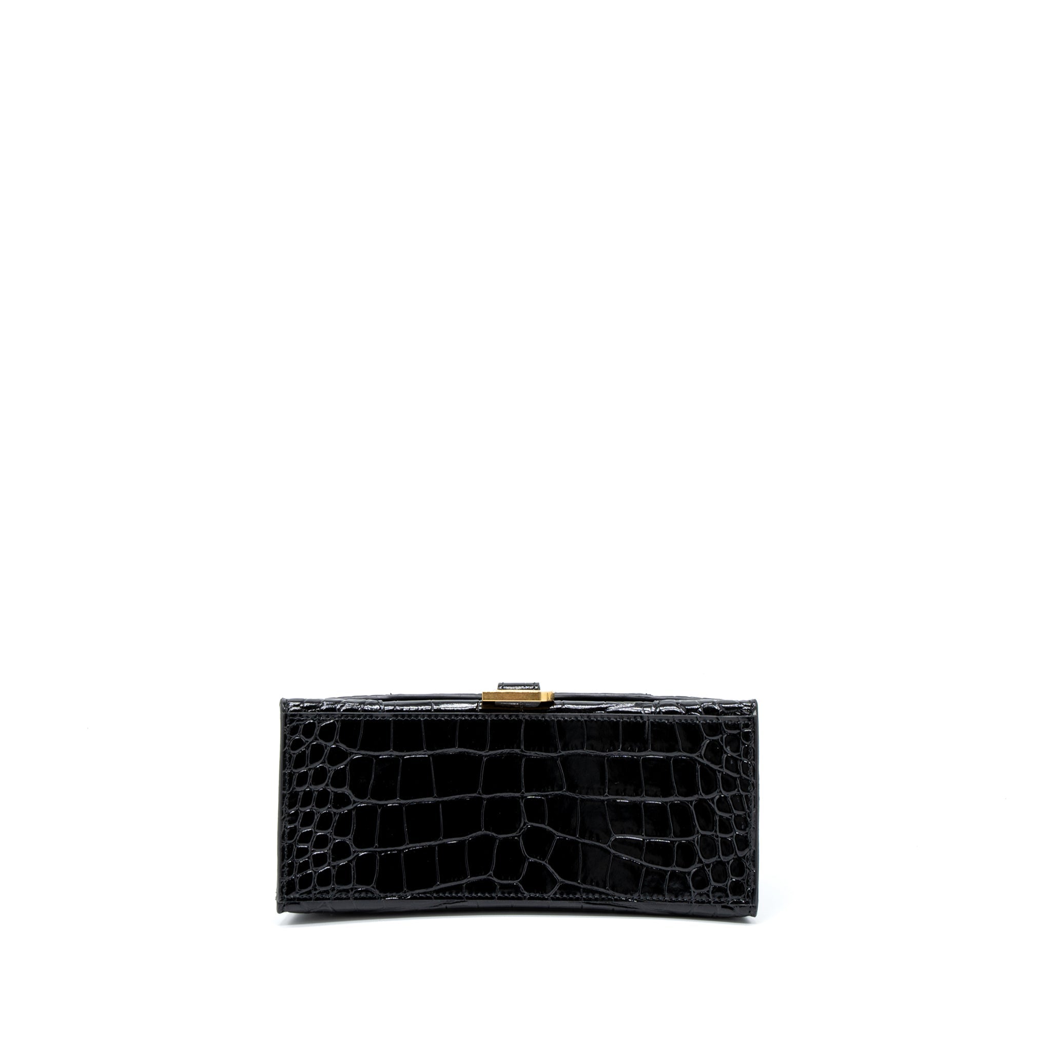 balenciaga-hourglass-small-handbag-croc-embossed-calfskin-black-ghw