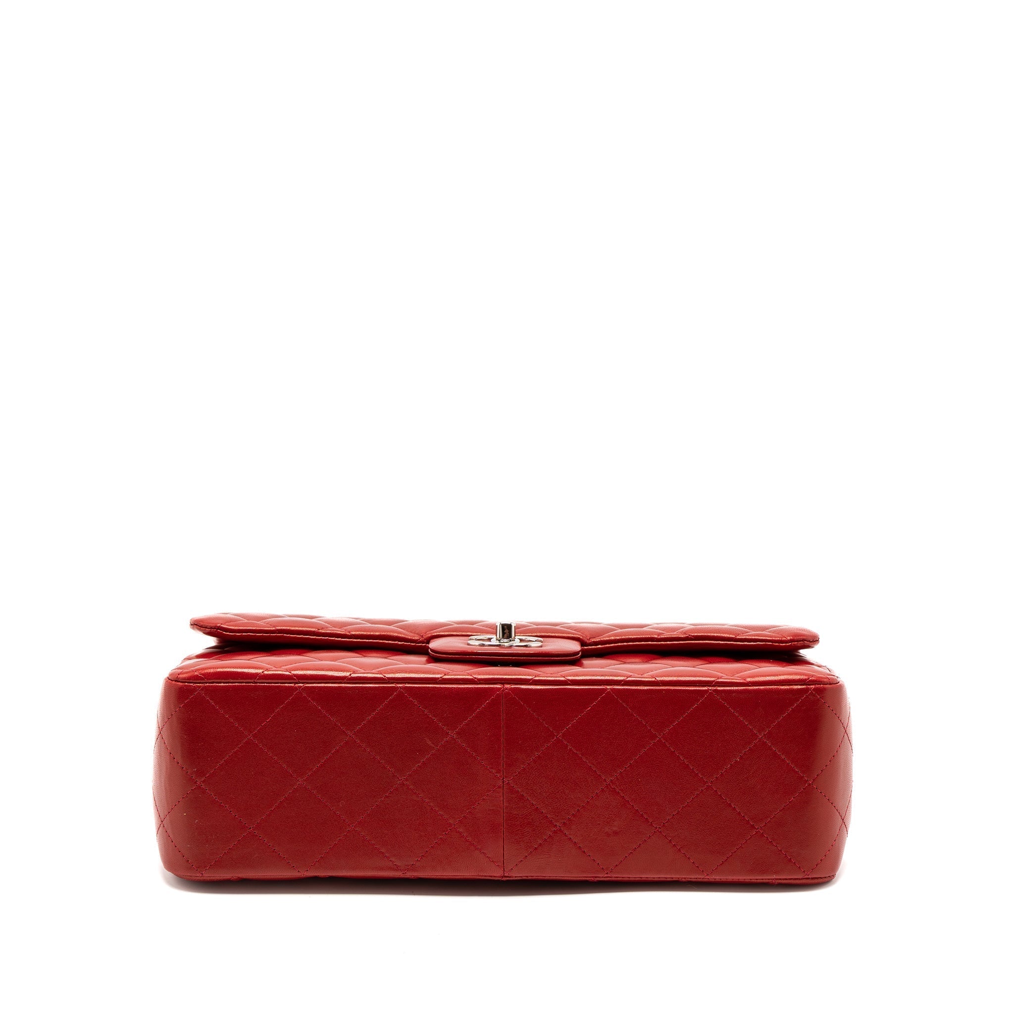 chanel-jumbo-classic-single-flap-bag-lambskin-red-shw