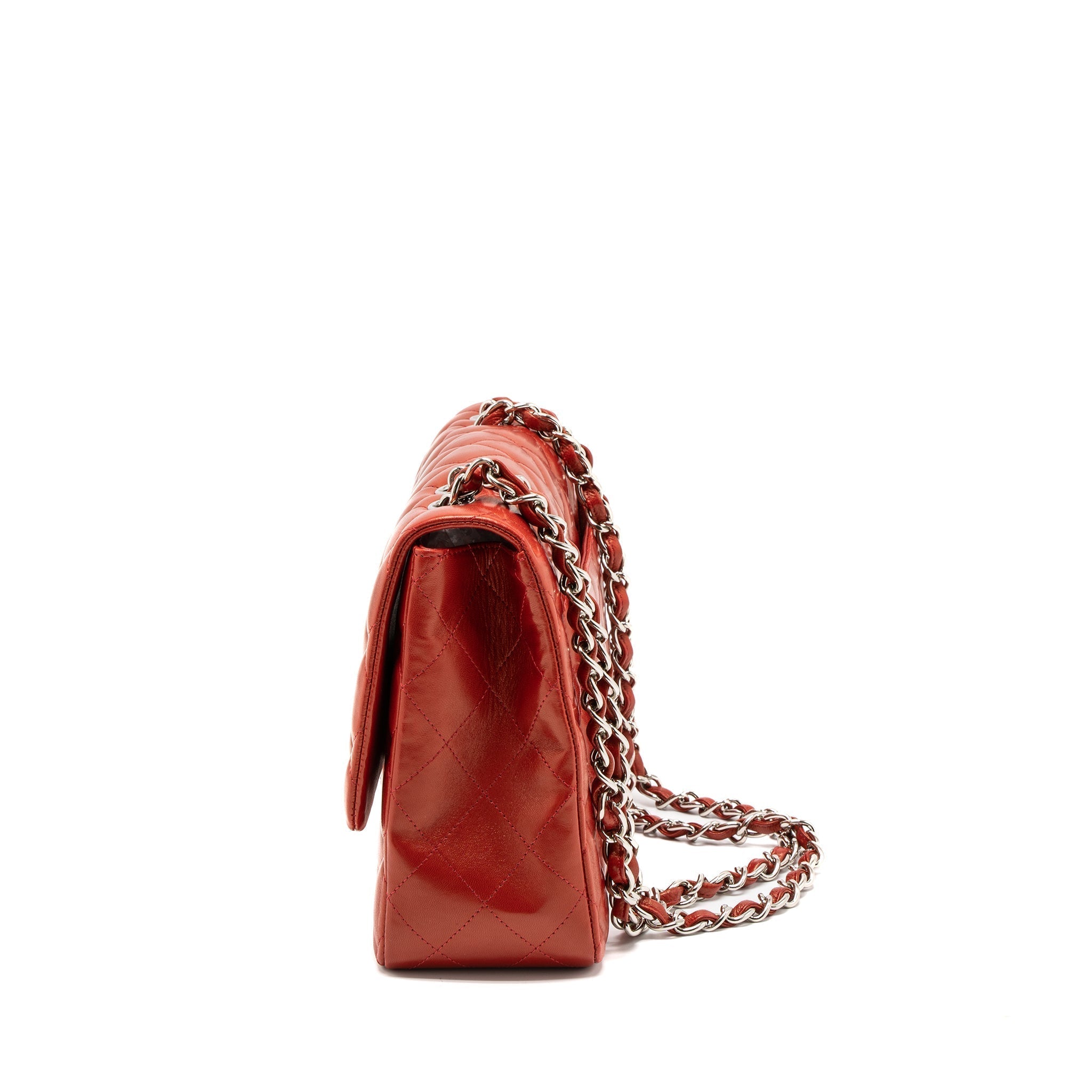 chanel-jumbo-classic-single-flap-bag-lambskin-red-shw