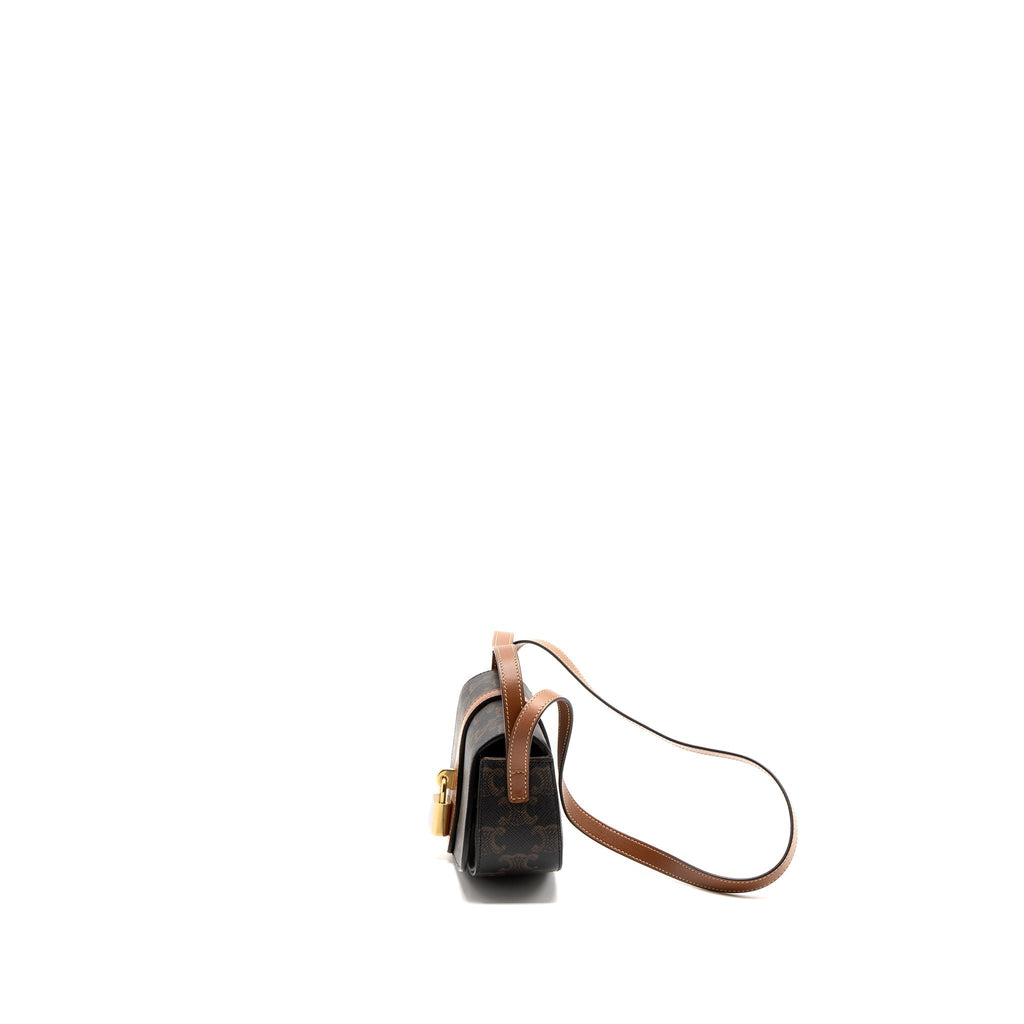 celine-clutch-on-strap-tabou-calfskin-triomphe-canvas-tan-ghw