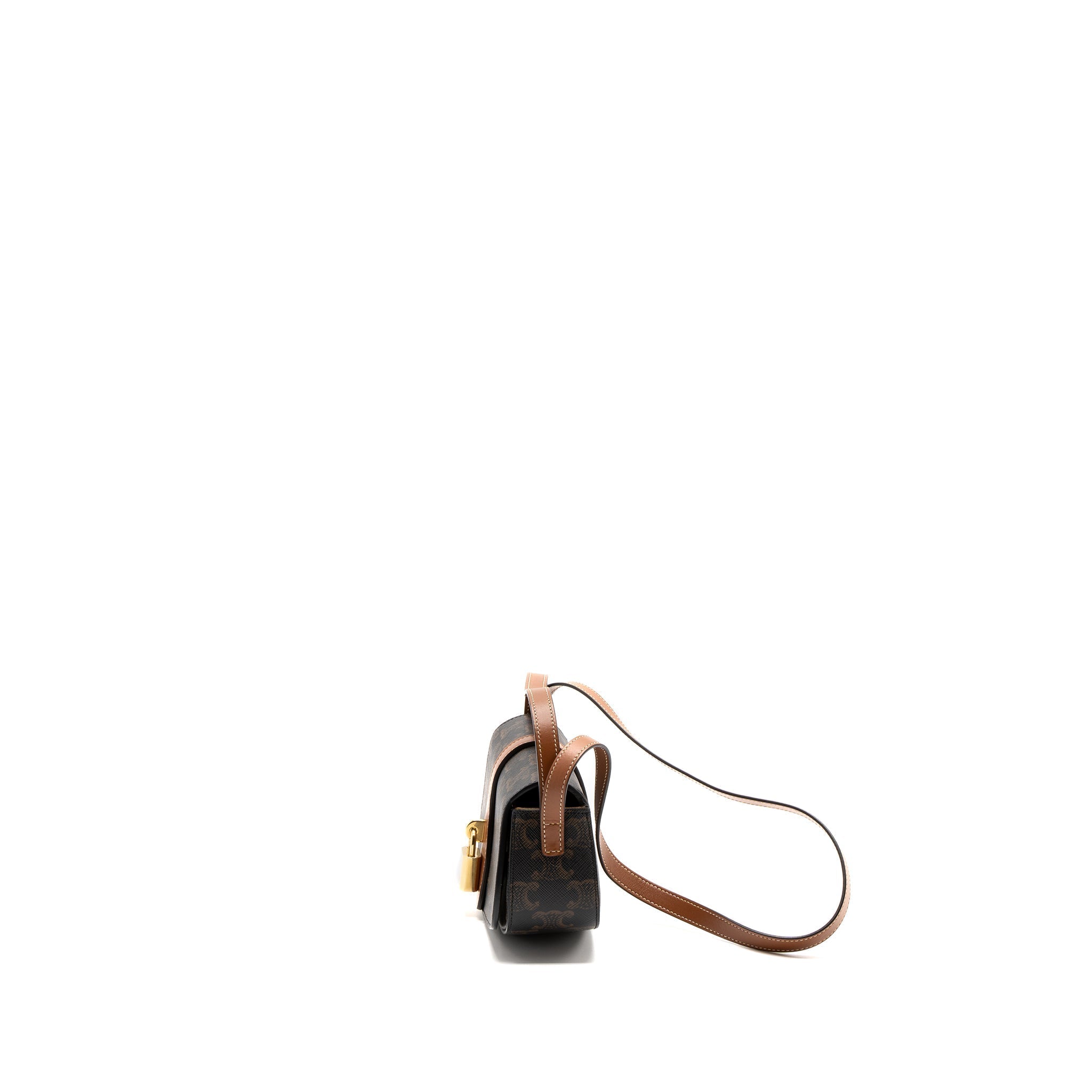 celine-clutch-on-strap-tabou-calfskin-triomphe-canvas-tan-ghw