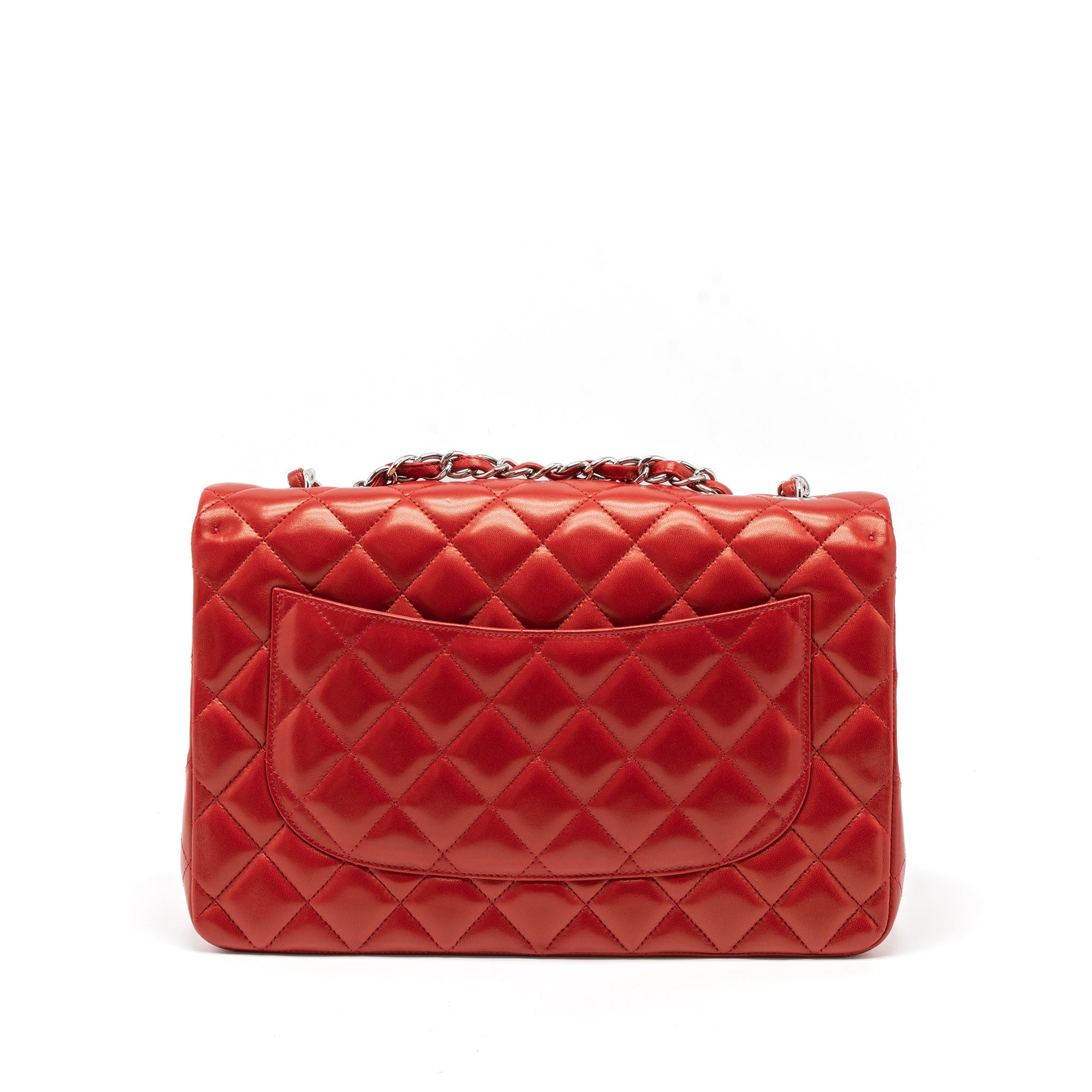 chanel-jumbo-classic-single-flap-bag-lambskin-red-shw