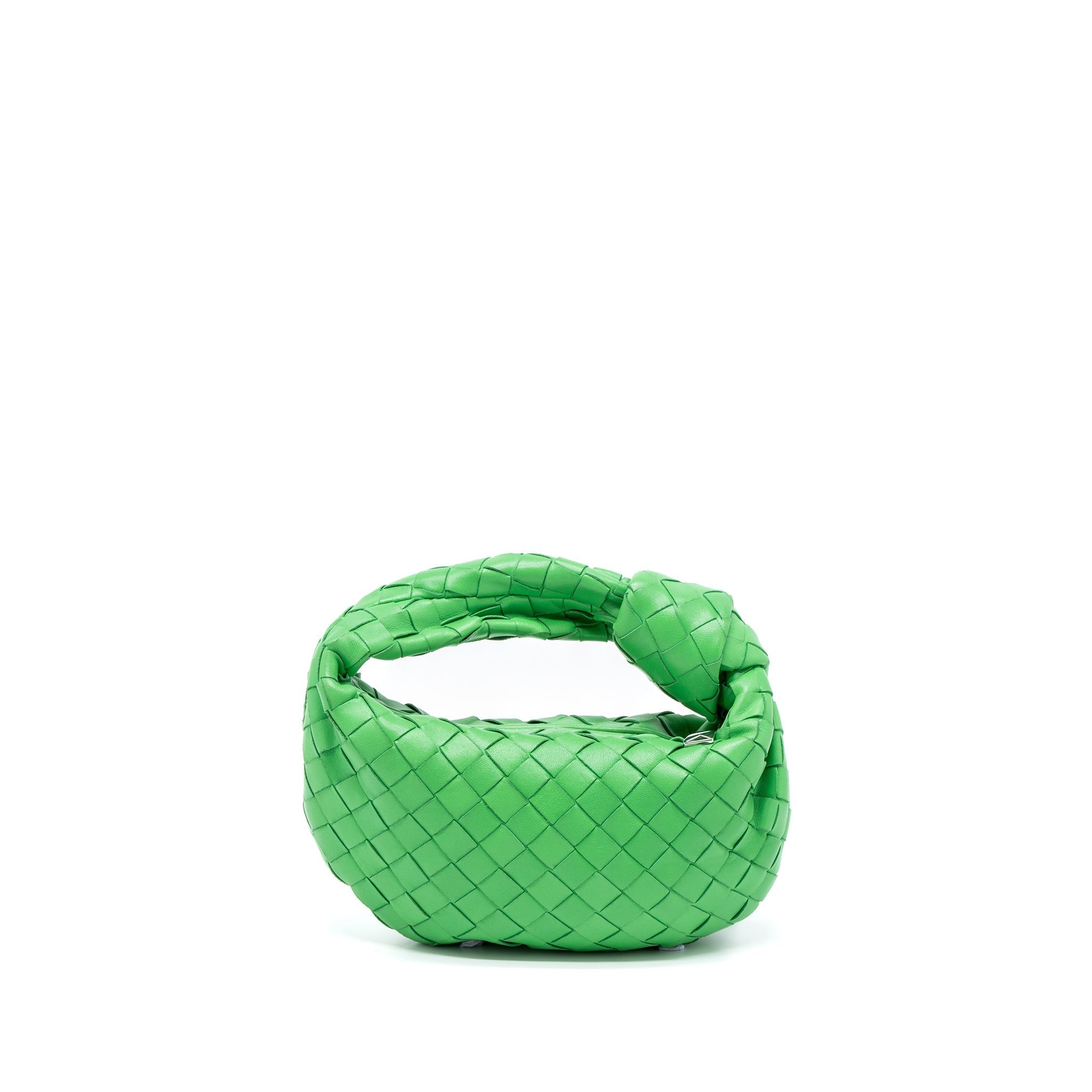 bottega-veneta-mini-jodie-lambskin-green-shw