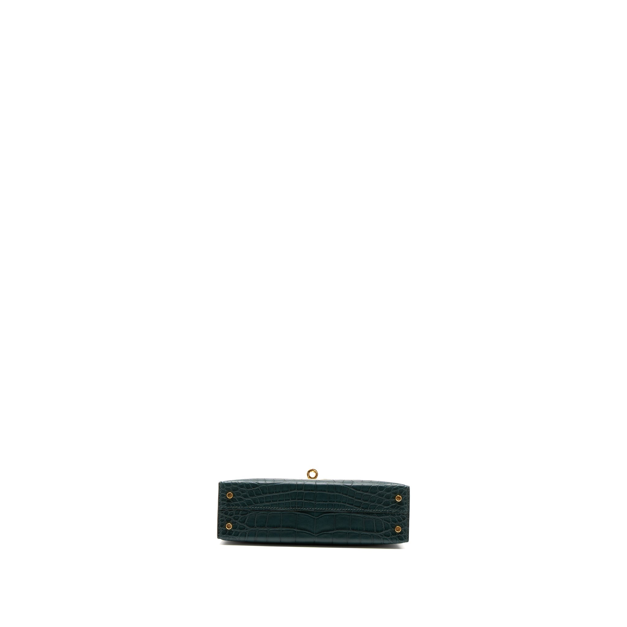 hermes-mini-kelly-ii-alligator-mississippiensis-matte-6o-vert-cypres-ghw-stamp-u