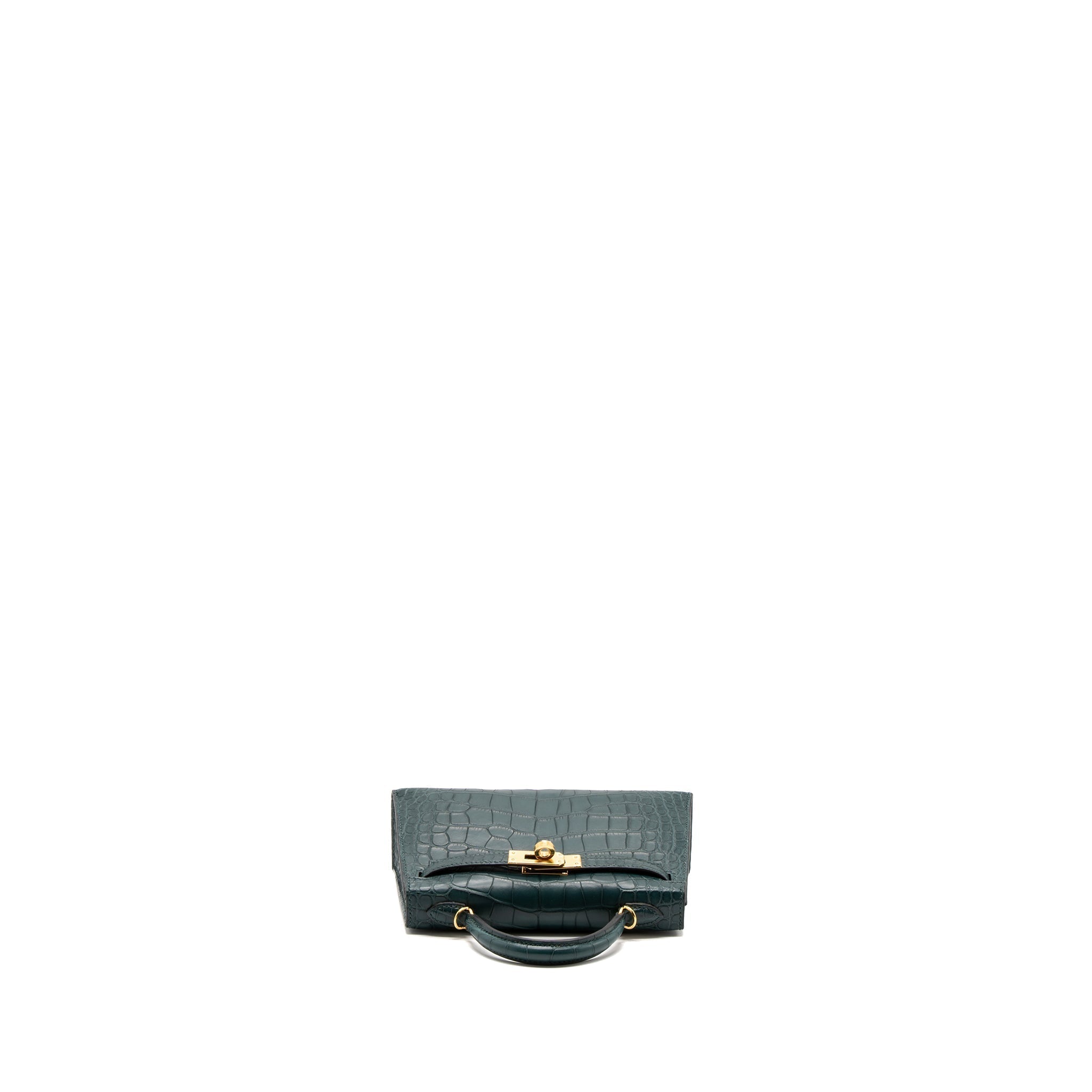 hermes-mini-kelly-ii-alligator-mississippiensis-matte-6o-vert-cypres-ghw-stamp-u