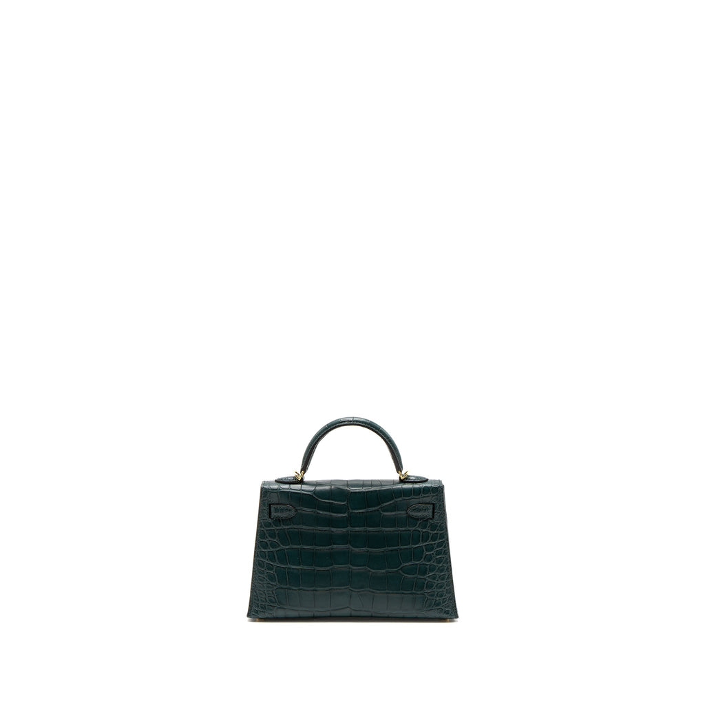 hermes-mini-kelly-ii-alligator-mississippiensis-matte-6o-vert-cypres-ghw-stamp-u