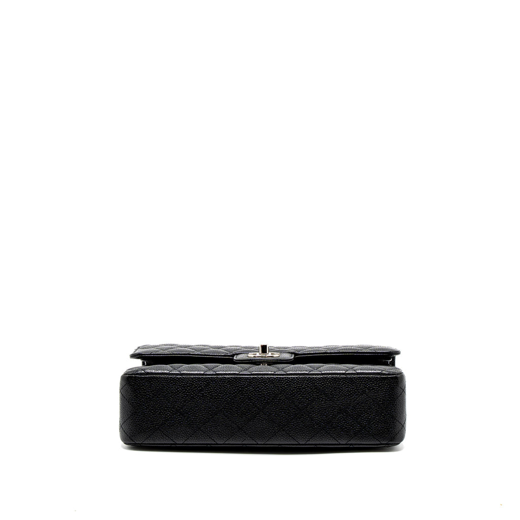 chanel-medium-classic-double-flap-bag-caviar-black-shw-2