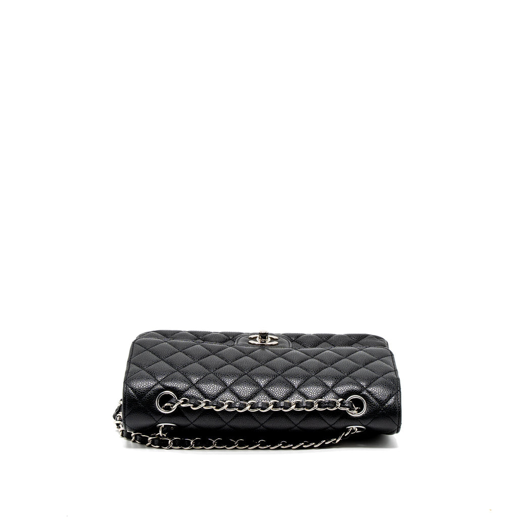 chanel-medium-classic-double-flap-bag-caviar-black-shw-2