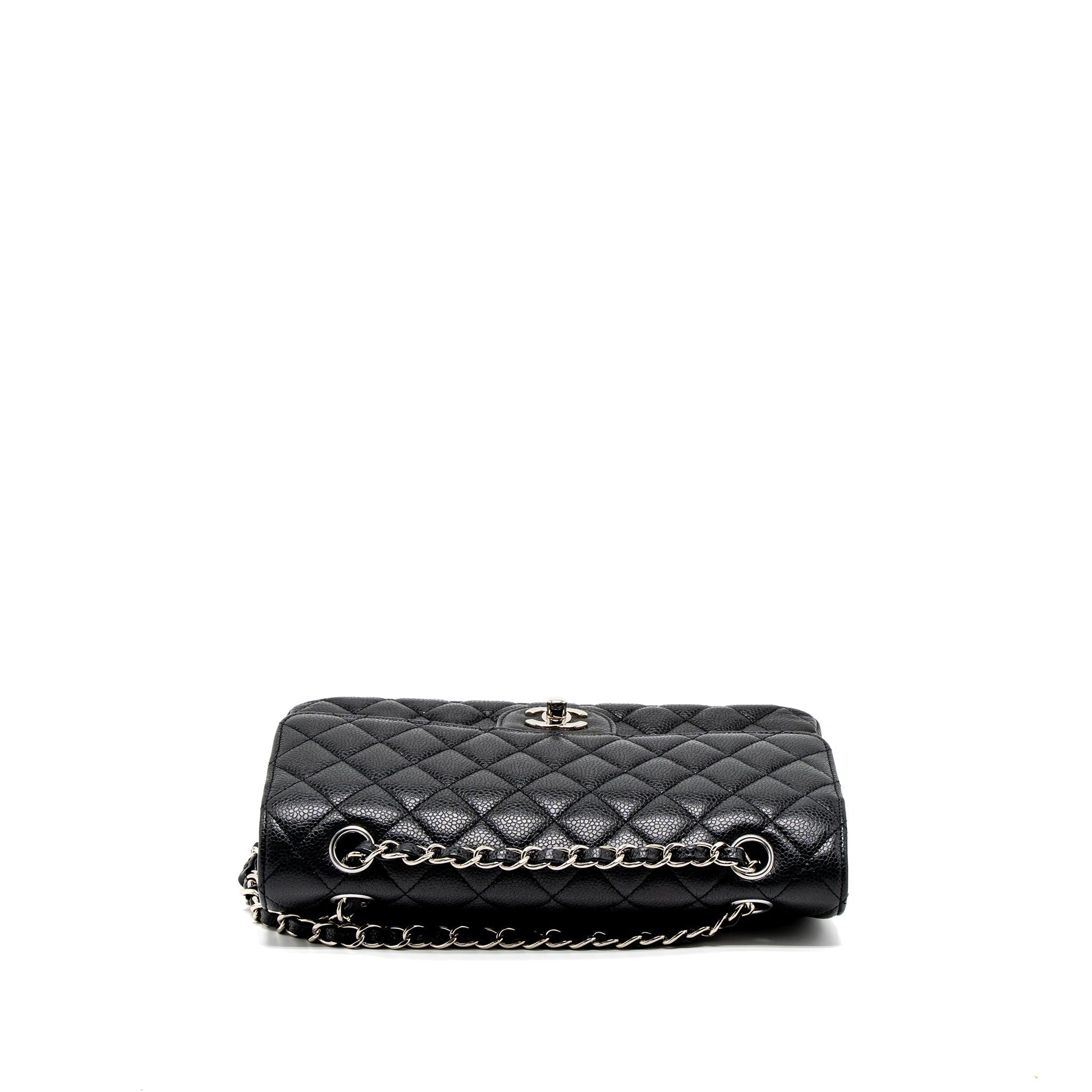 chanel-medium-classic-double-flap-bag-caviar-black-shw-2