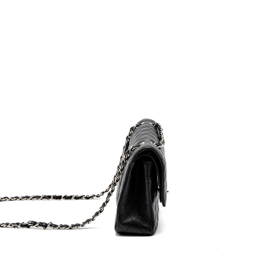 chanel-medium-classic-double-flap-bag-caviar-black-shw-2
