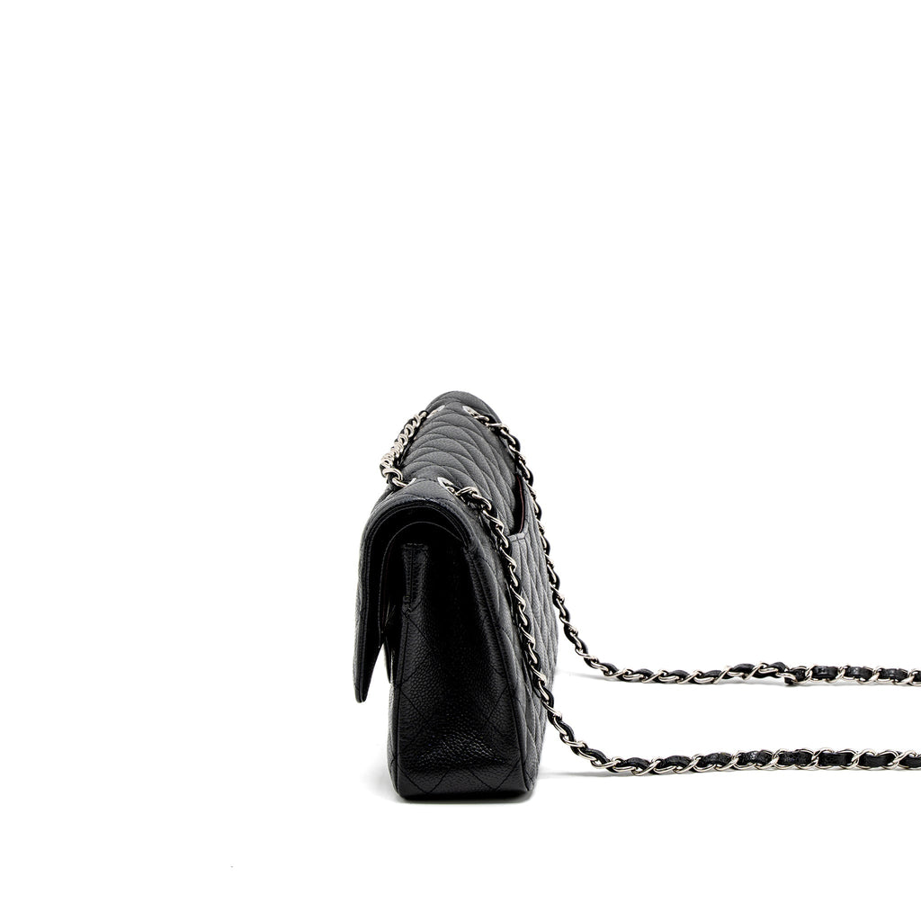 chanel-medium-classic-double-flap-bag-caviar-black-shw-2