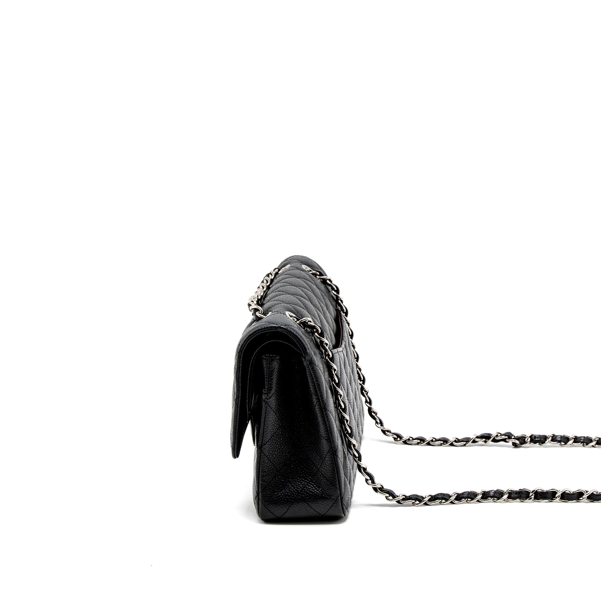 chanel-medium-classic-double-flap-bag-caviar-black-shw-2