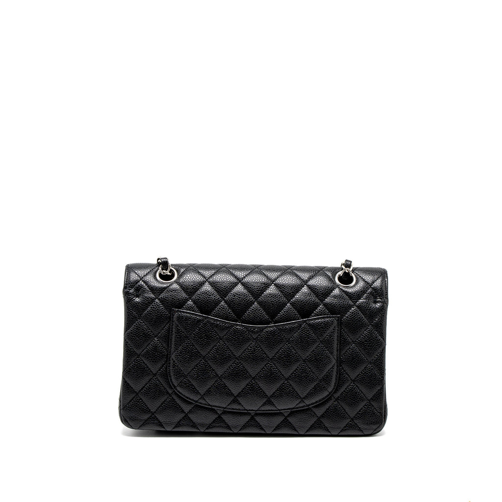 chanel-medium-classic-double-flap-bag-caviar-black-shw-2