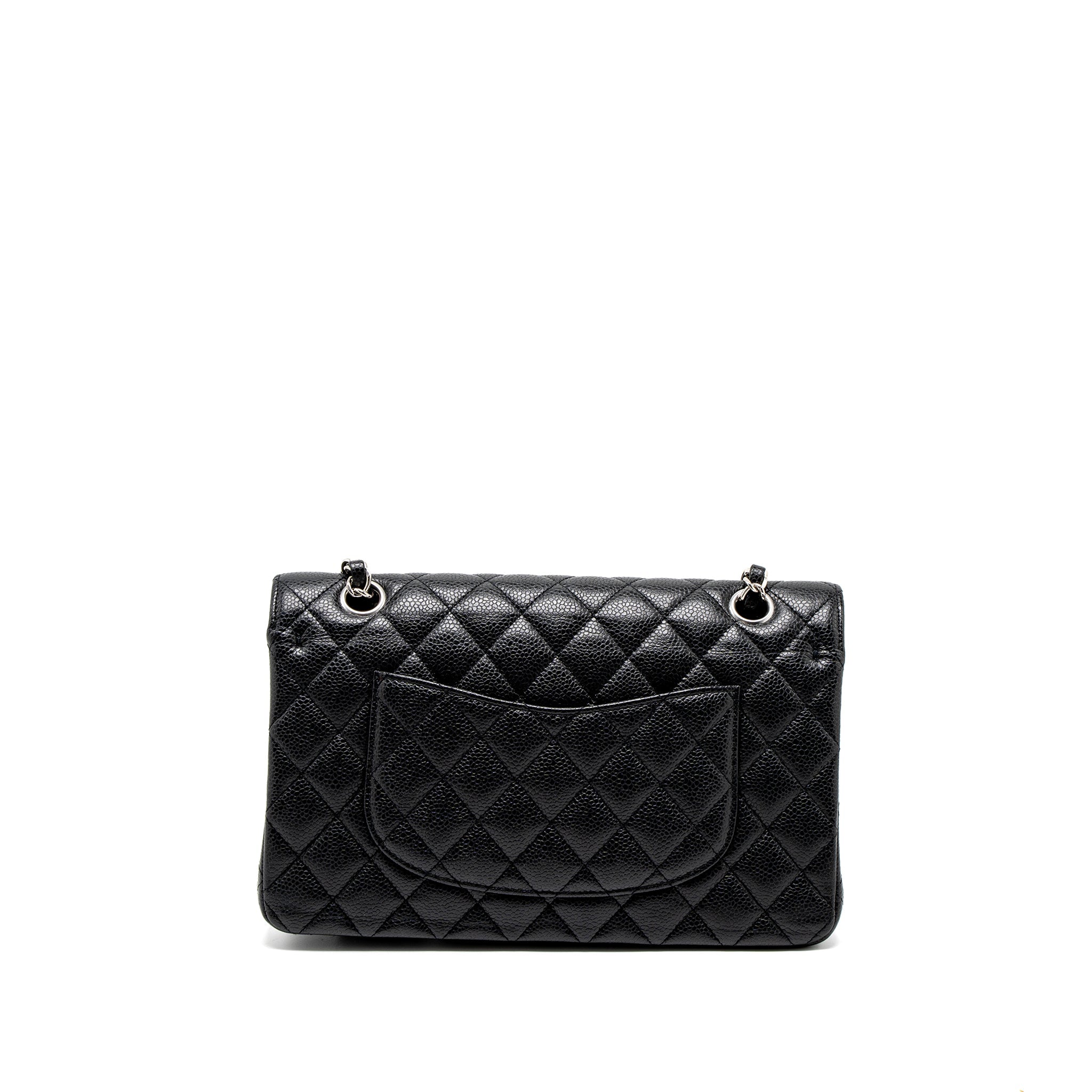 chanel-medium-classic-double-flap-bag-caviar-black-shw-2