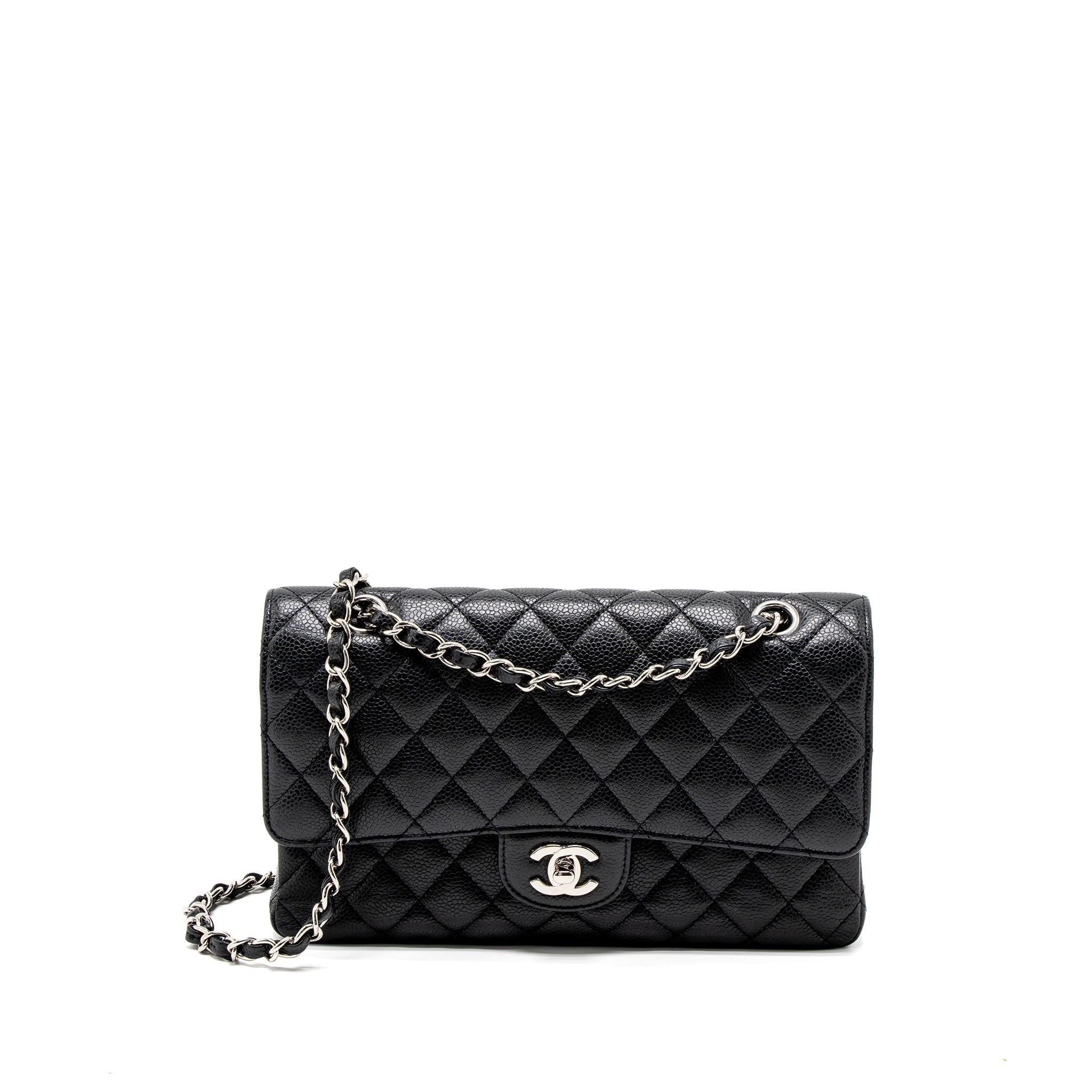 chanel-medium-classic-double-flap-bag-caviar-black-shw-2
