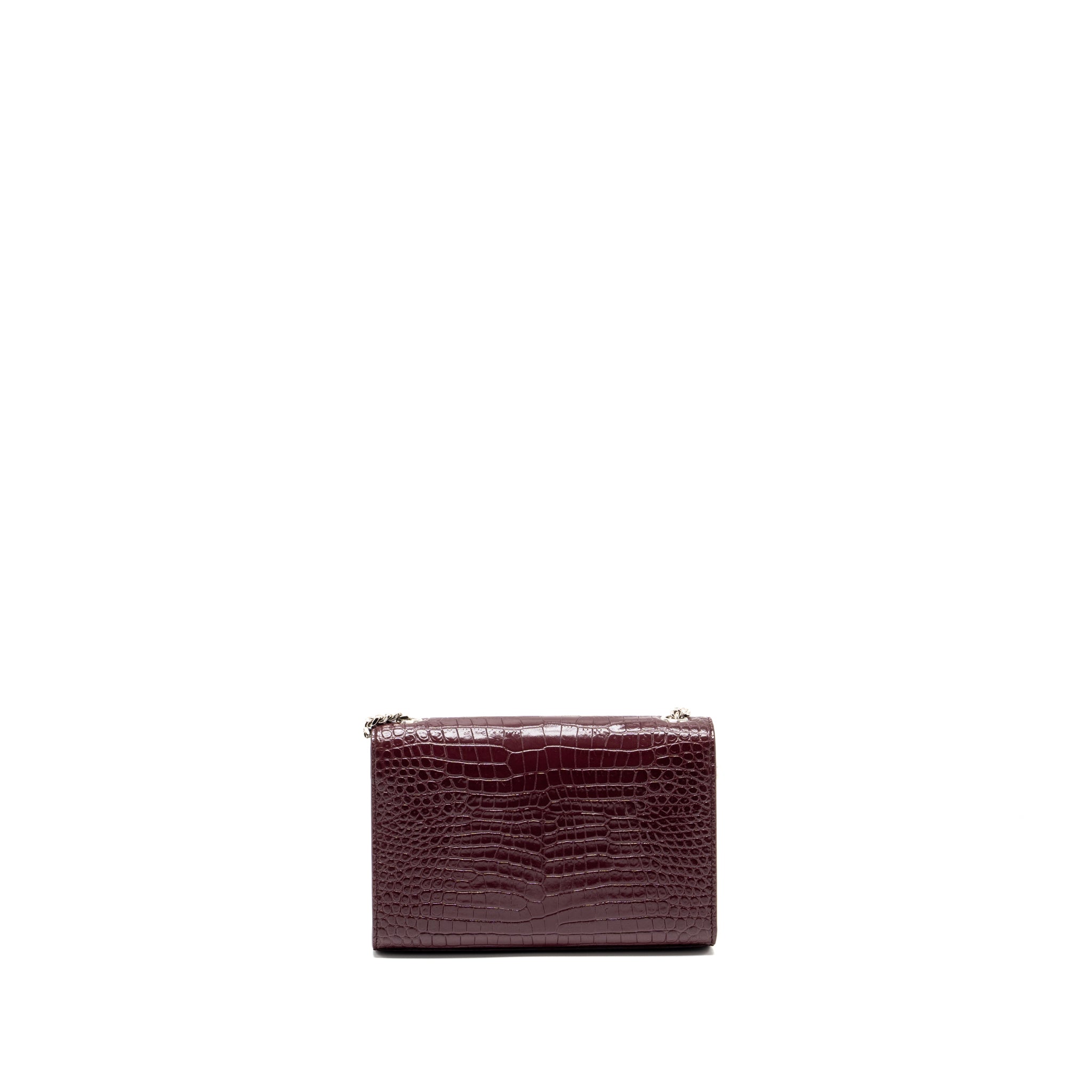 saint-laurent-ysl-kate-bag-croc-embossed-calfskin-burgundy-shw