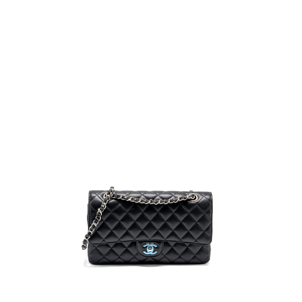 chanel-medium-classic-double-flap-bag-caviar-black-shw-7