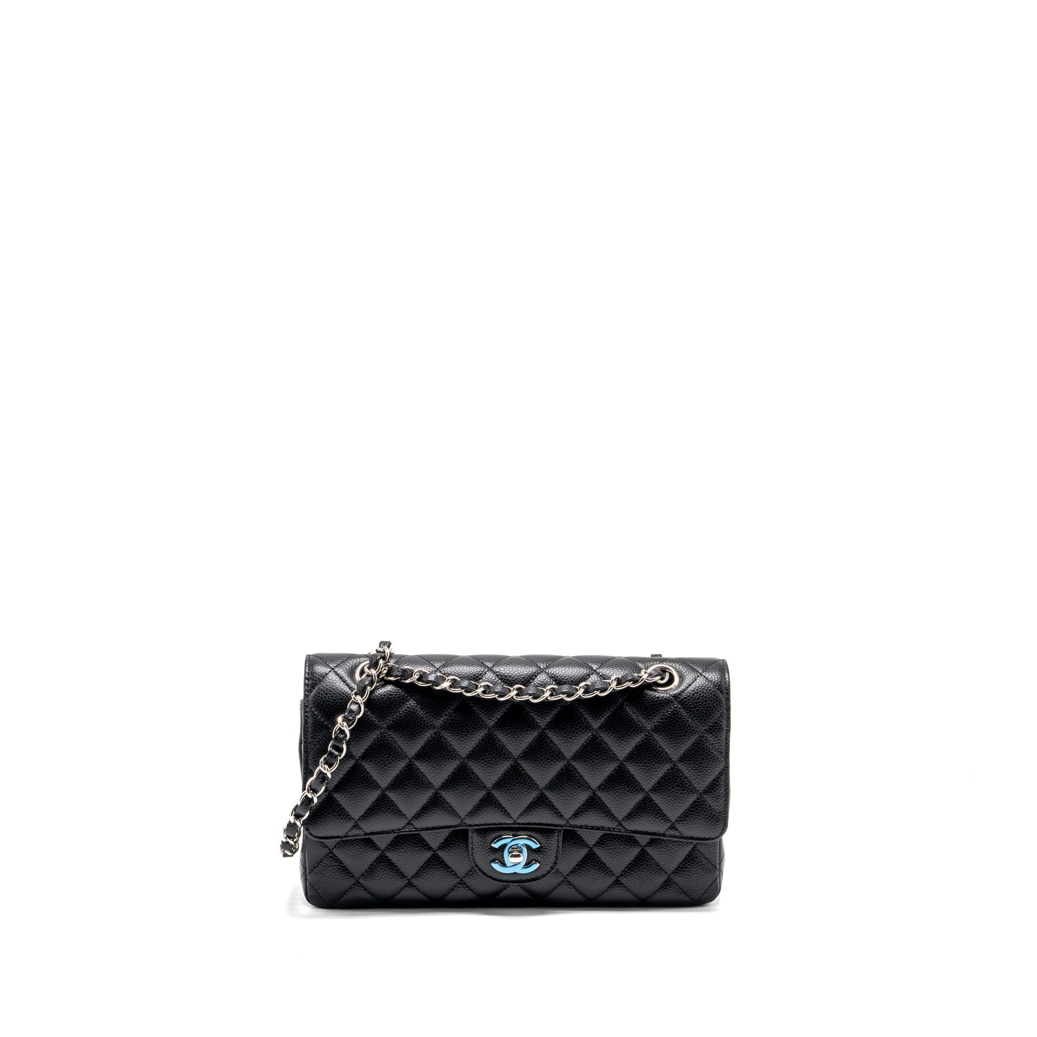 chanel-medium-classic-double-flap-bag-caviar-black-shw-7