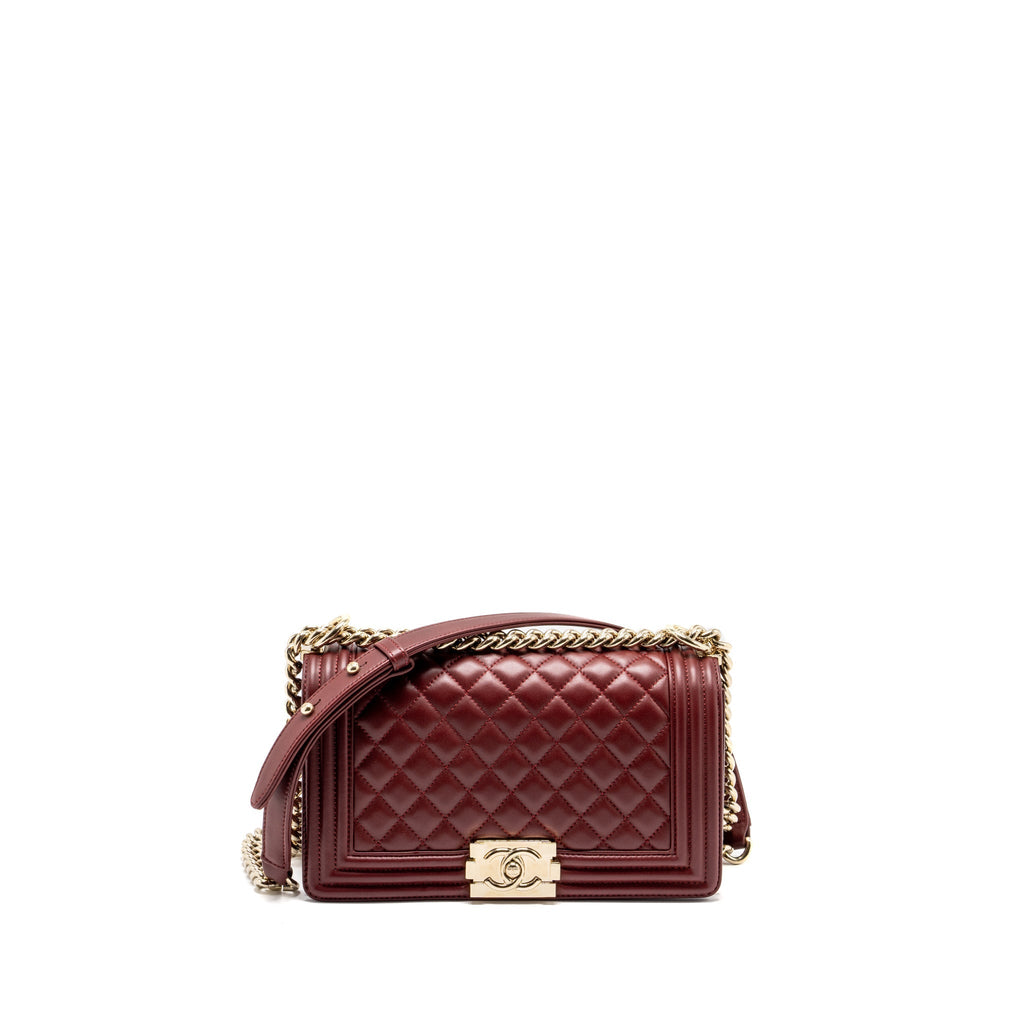 chanel-medium-boy-bag-lambskin-dark-red-lghw