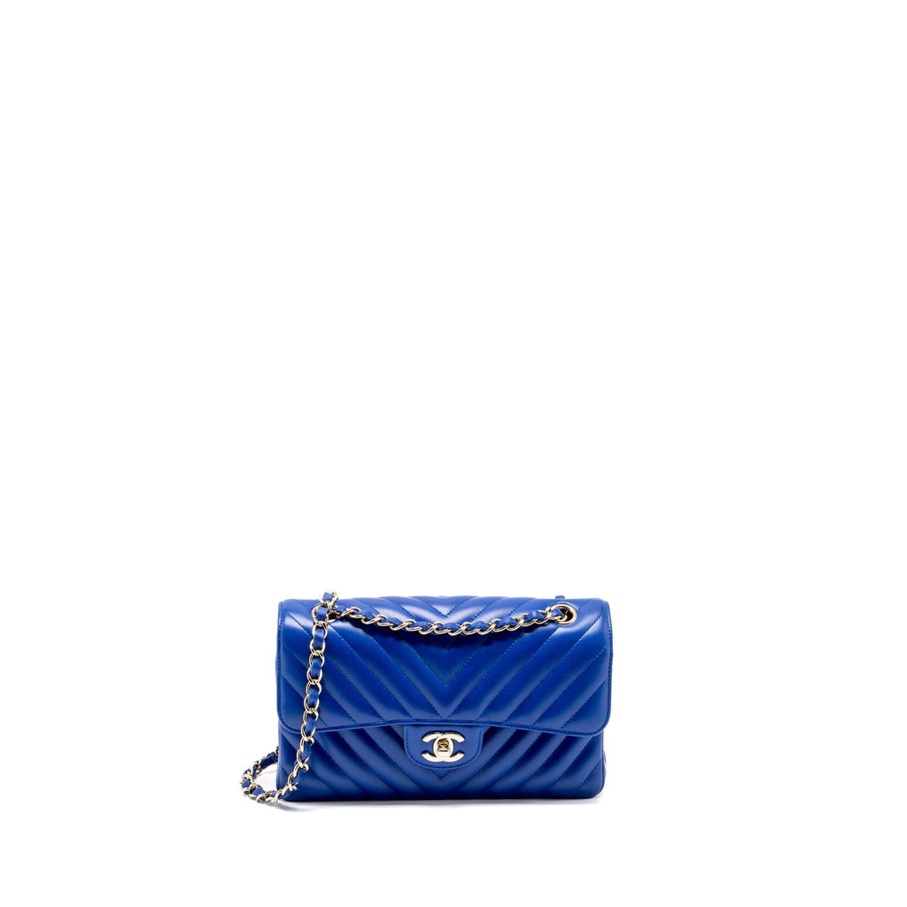 chanel-small-classic-double-flap-bag-chevron-lambskin-blue-lghw