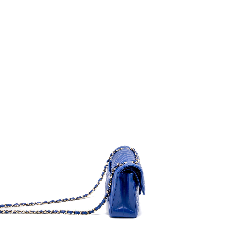 chanel-small-classic-double-flap-bag-chevron-lambskin-blue-lghw