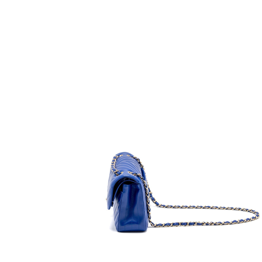 chanel-small-classic-double-flap-bag-chevron-lambskin-blue-lghw