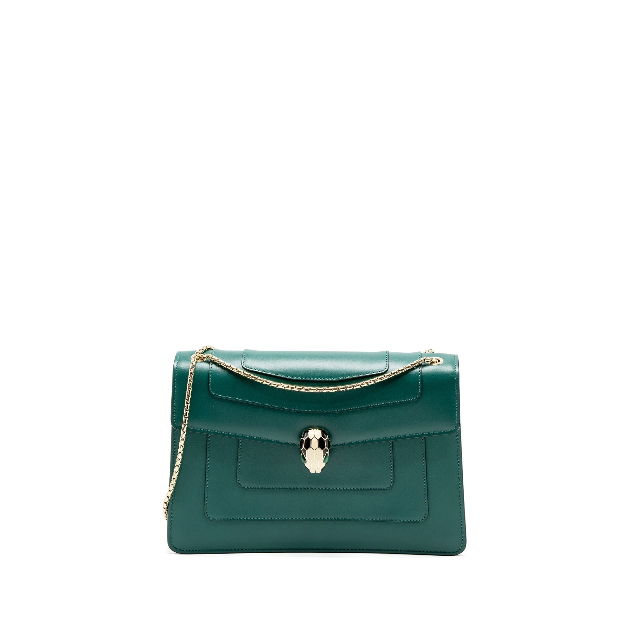 bvlgari-serpenti-forever-shoulder-bag-calfskin-green-lghw-1