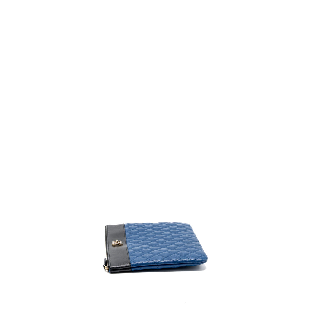 chanel-cc-logo-quilted-zip-pouch-clutch-lambskin-black-blue-ghw