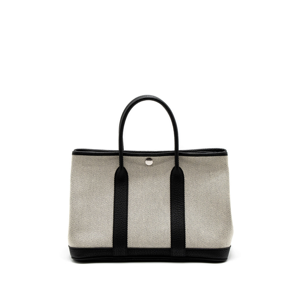 hermes-garden-party-30-canvas-negonda-ecru-black-shw-stamp-c