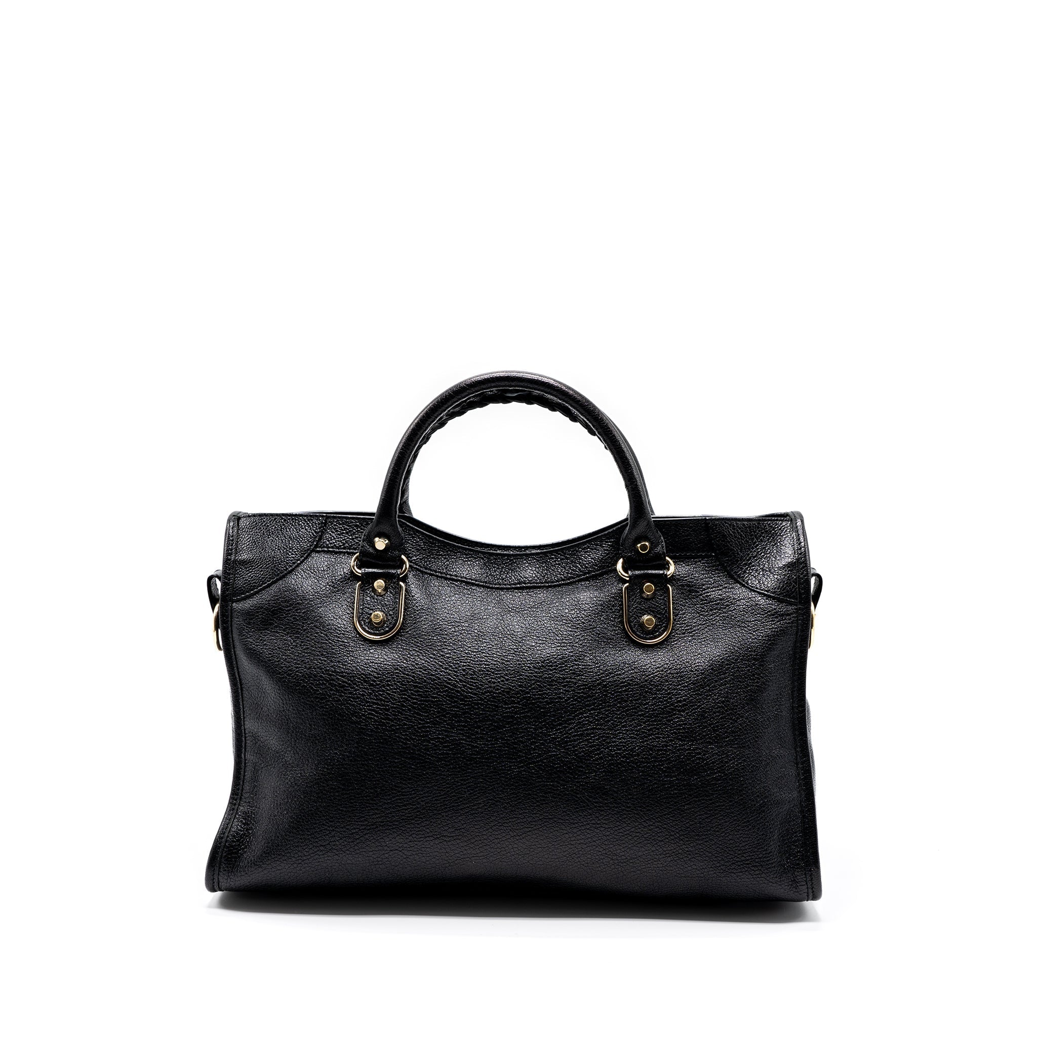 balenciaga-classic-city-bag-leather-black-ghw