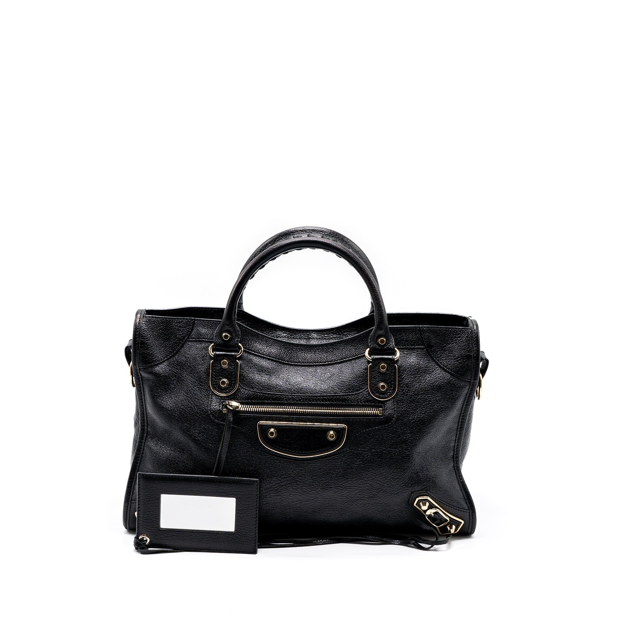 balenciaga-classic-city-bag-leather-black-ghw