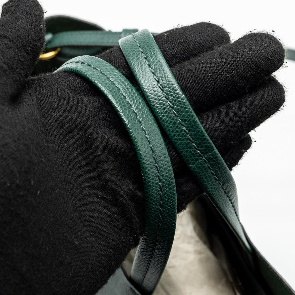 celine-vertical-cabas-calfskin-green-navy-ghw