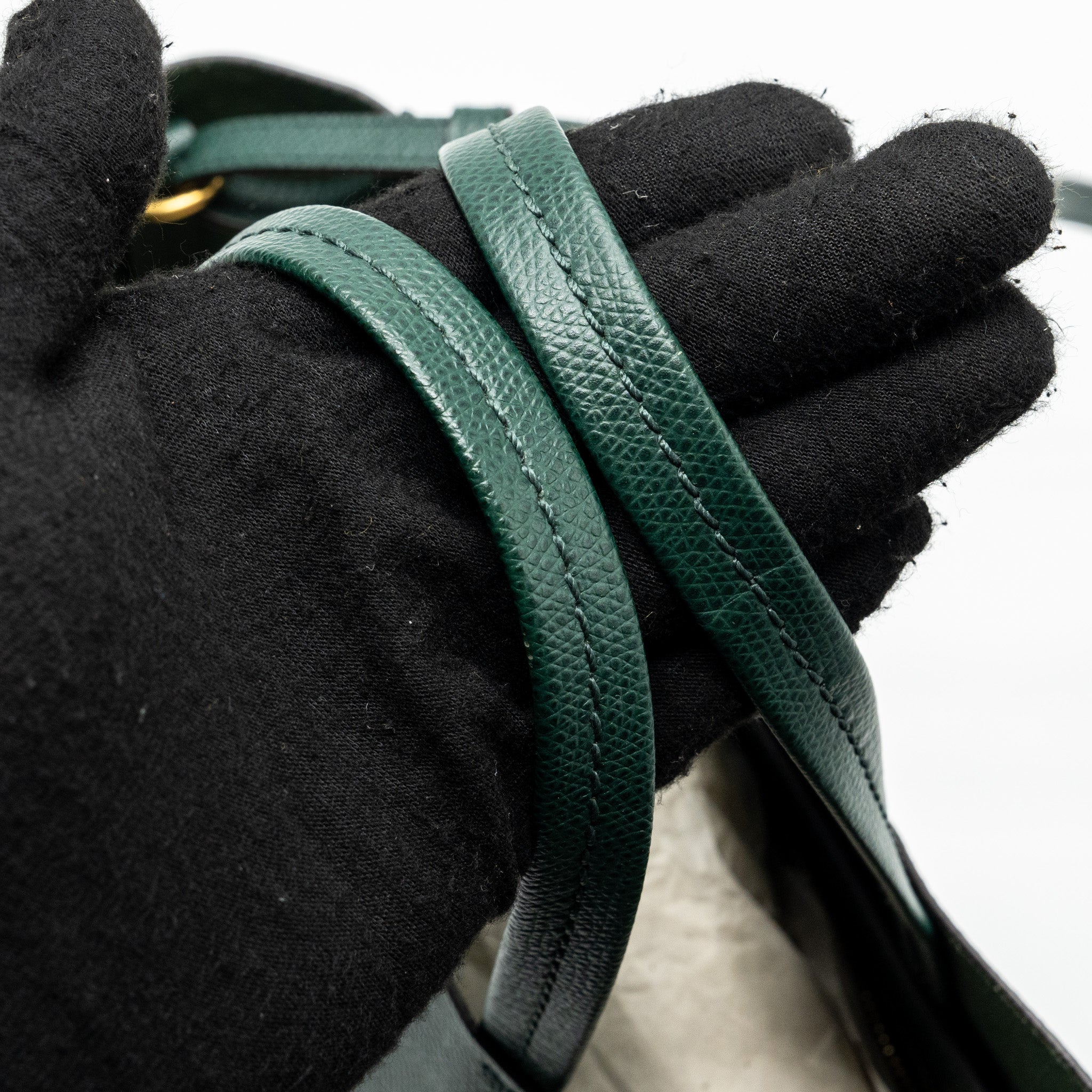 celine-vertical-cabas-calfskin-green-navy-ghw
