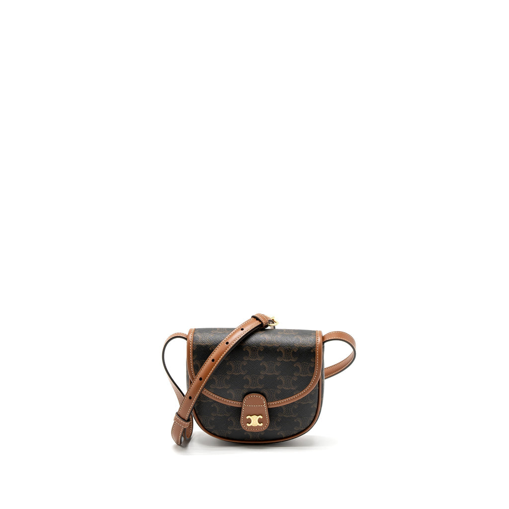 celine-mini-besace-in-triomphe-canvas-calfskin-tan-ghw