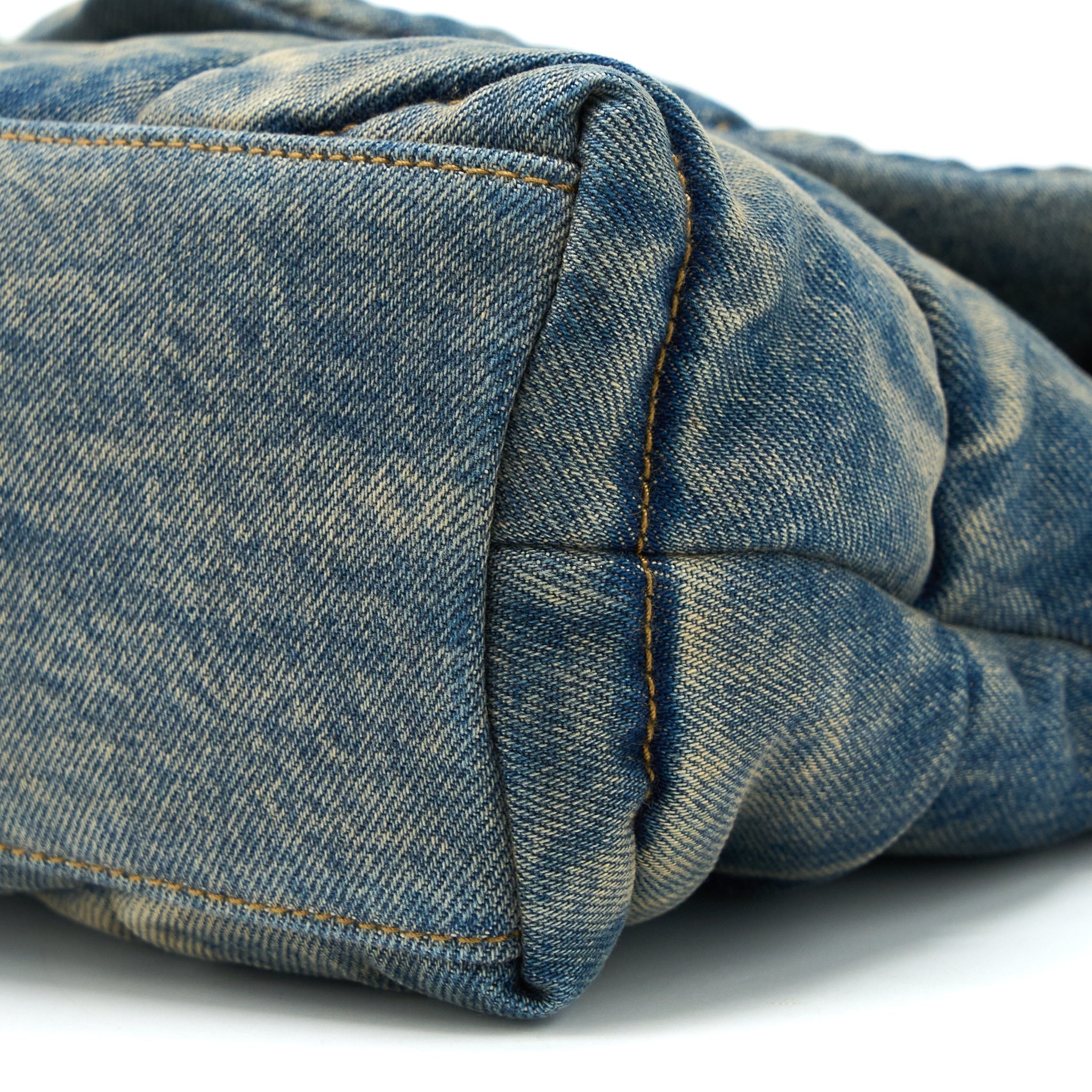 saint-laurent-small-puffer-chain-bag-denim-suede-blue-ruthenium-ghw-copy