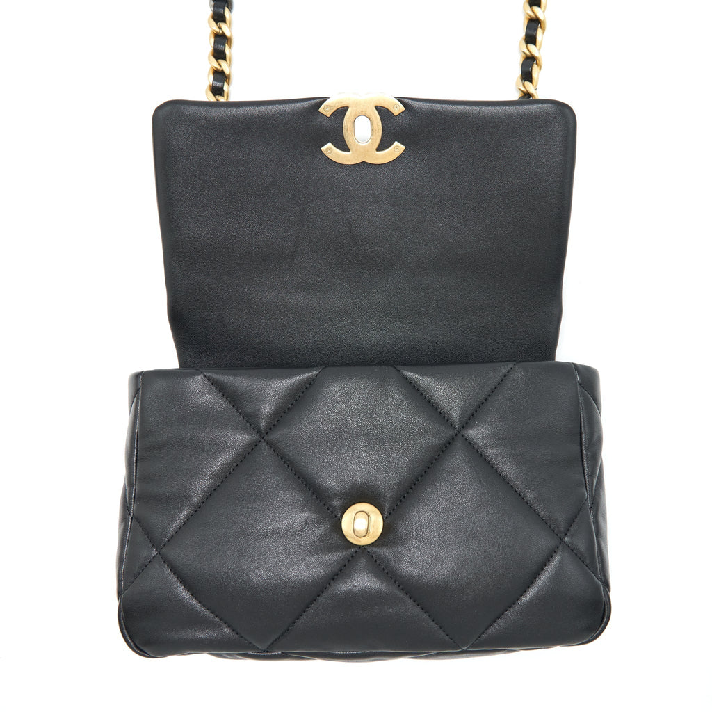 chanel-small-19-bag-lambskin-black-with-gold-and-silver-hardware